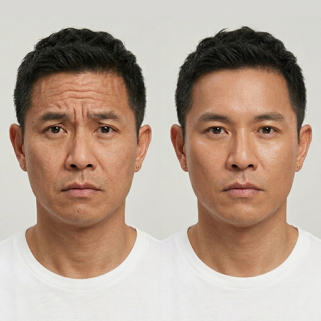 Forehead Lines Close Up · Shujo Aesthetics